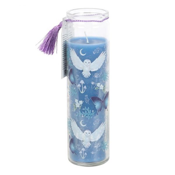 🕯️ Night Owl Lavender Tube Candle – Soothing Scent & Mystical Aesthetic 🌿 - Image 3