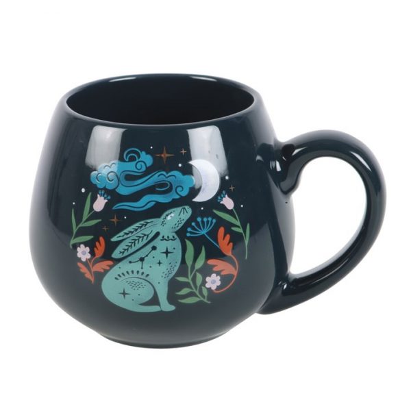 🌙 Midnight Hare Rounded Mug – Enchant Your Sips with Celestial Charm! 🐇✨ - Image 4