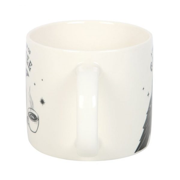 ☕ A Fresh Cup of Cawfee – Gothic Raven Ceramic Mug (500ml) 🖤 - Image 3
