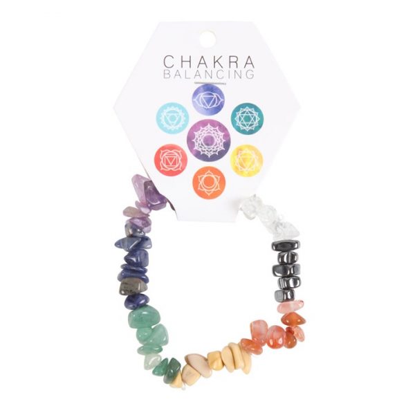 🌈 Chakra Healing Bracelet – Semi-Precious Stones for Balance & Energy 🌟