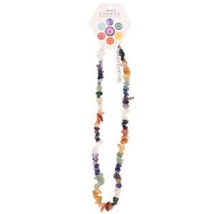 🌈 Chakra Healing Necklace – Semi-Precious Gemstones for Energy Balance & Well-being ✨
