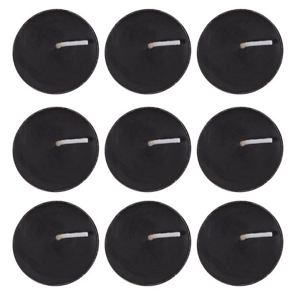🕯️ Pack of 9 Opium Scented Black Tealights | Elegant Floral Packaging | 3-Hour Burn Time 🖤 - Image 2