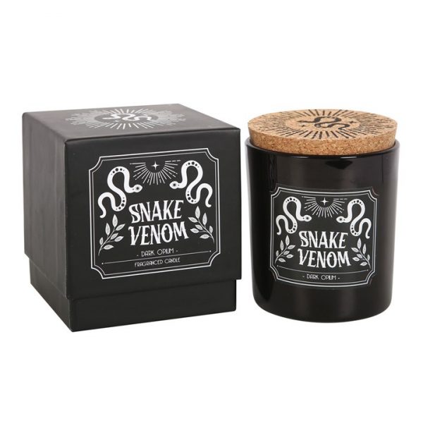 🖤 Snake Venom Scented Candle – Dark Opium Fragrance | 21-Hour Burn Time 🕯️