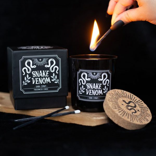 🖤 Snake Venom Scented Candle – Dark Opium Fragrance | 21-Hour Burn Time 🕯️ - Image 6