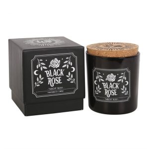 🖤 Black Rose Twilight Blush Scented Candle – 21 Hour Burn Time 🕯️