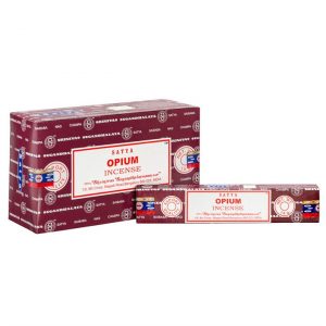 🌸 Satya Opium Incense Sticks – Box of 12 Packs | Uplifting Floral Aroma | Handmade in India 🌸