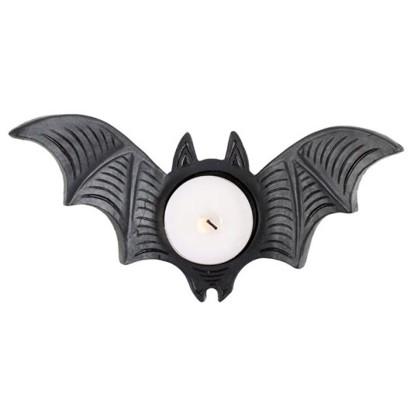 🦇 Gothic Bat Tealight Holder – Spooky Resin Candle Decor for Halloween & Beyond 🕯️ - Image 2