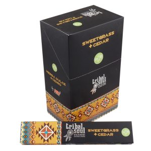 Tribal Soul 🌿 Sweetgrass & Cedar Smudge Incense Sticks