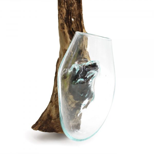 🪵🌿 Molten Glass on Wood – Hanging Bowl | Handmade in Bali 🌿🔥 - Image 6