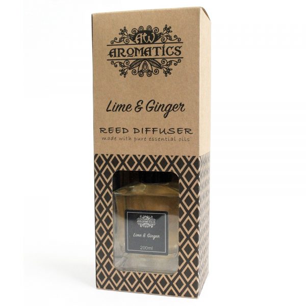Lime & Ginger Reed Diffuser 200ml 🌿 Aromatherapy Essential Oil Home Fragrance UK Made - Image 3