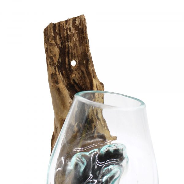 🪵🌿 Molten Glass on Wood – Hanging Bowl | Handmade in Bali 🌿🔥 - Image 7