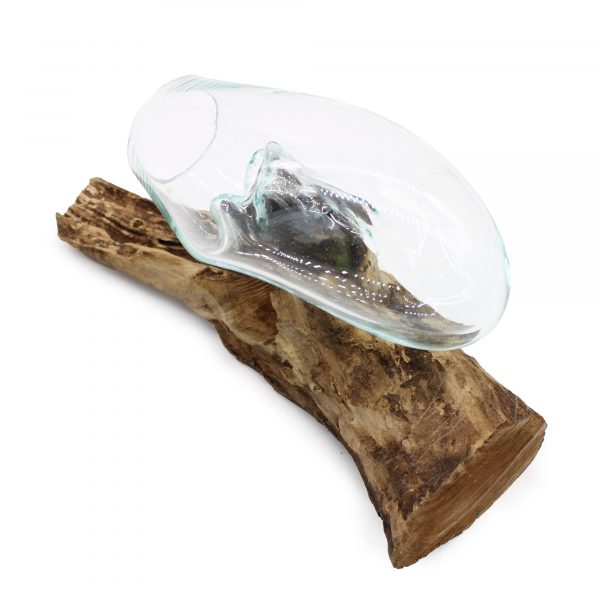 🪵🌿 Molten Glass on Wood – Hanging Bowl | Handmade in Bali 🌿🔥 - Image 8