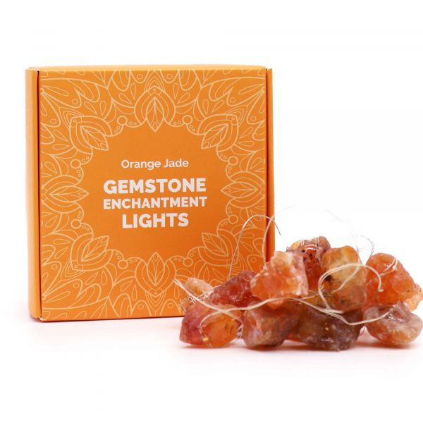 ✨ Crystal Enchantment LED Light Strings – Orange Jade Glow ✨