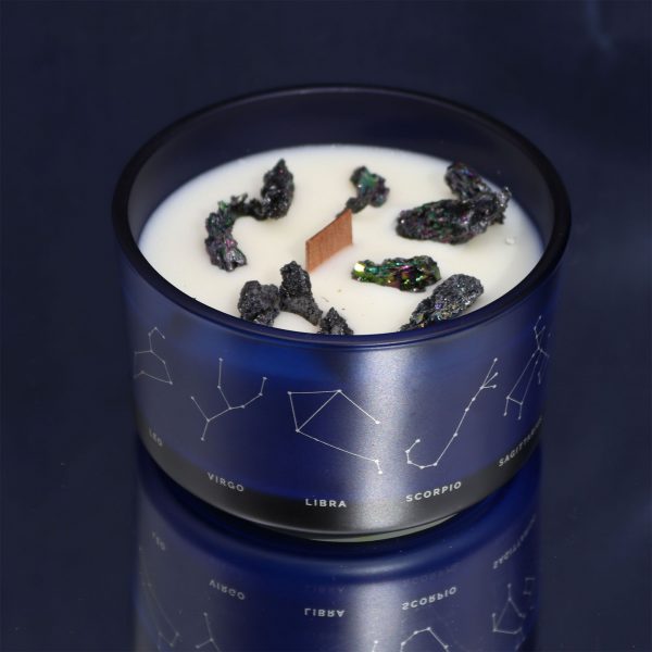 Zodiac Crystal Candle with Gemstone Bracelet - Capricorn - Image 3