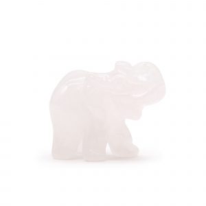 Gemstone Lucky Elephant - Rose Quartz