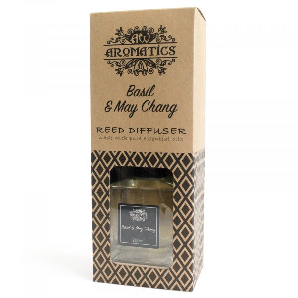 🌿 Uplifting Basil & May Chang Reed Diffuser – Natural Essential Oil Aroma, Made in the UK 🌿 - Image 3