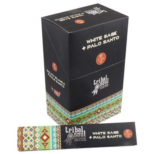 🪶 Tribal Soul Incense Sticks – White Sage + Palo Santo 🌿 | Purify Your Space & Soul