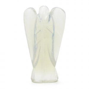 🌟 Hand-Carved Opalite Gemstone Angel