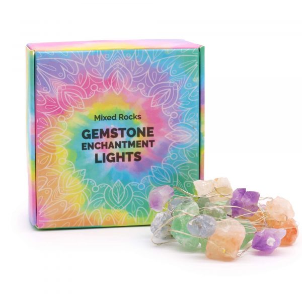 ✨ Gemstone Enchantment LED Light String – 20 Crystal Rocks of Magical Glow (227cm) ✨ - Image 5