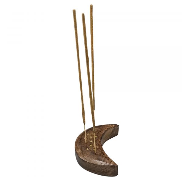 Engraved and Brass Zodiac Sign Incense Burner - Moon - Image 3