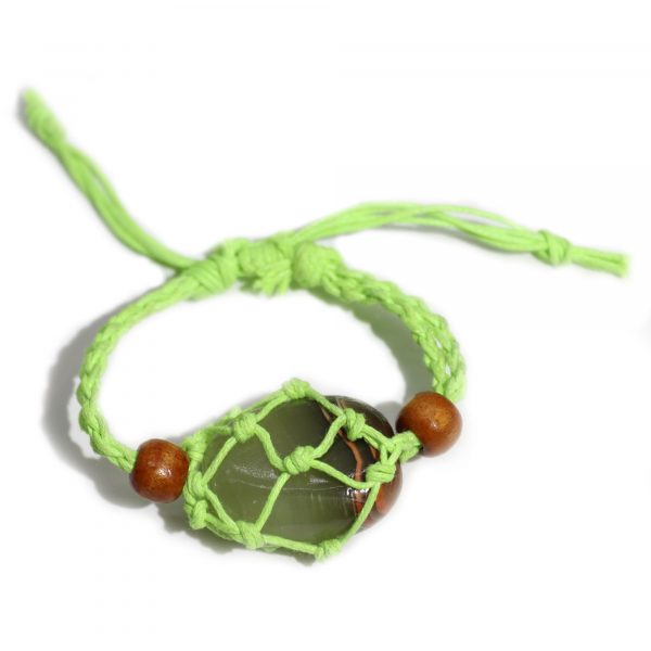 Gemstone Bracelet Cord - Green - Image 4