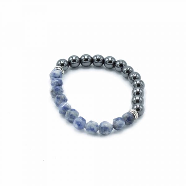 ✨ Faceted Magnetic Sodalite Gemstone Bracelet – Sparkling Healing Crystal Jewelry 💙 - Image 3