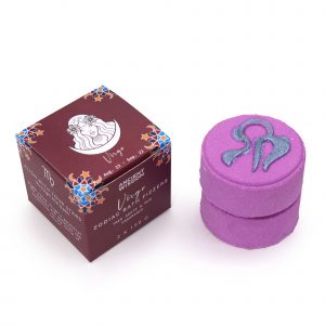 ♍ Virgo Zodiac Bath Fizzers Gift Set with Horoscope – 2x150g Tree Agate & Oud Fragrance – Self Care Birthday Astrology Gift 🎁🛁✨
