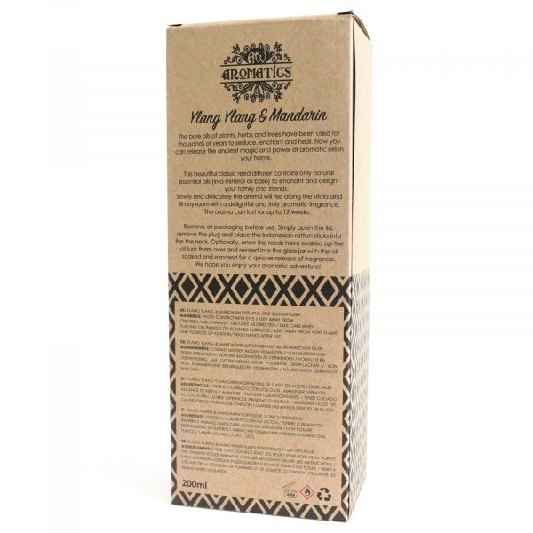 200ml Ylang Ylang & Mandarin Essential Oil Reed Diffuser - Image 4