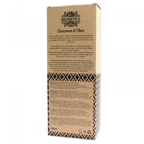 200ml Cinnamon & Clove Essential Oil Reed Diffuser - Image 4