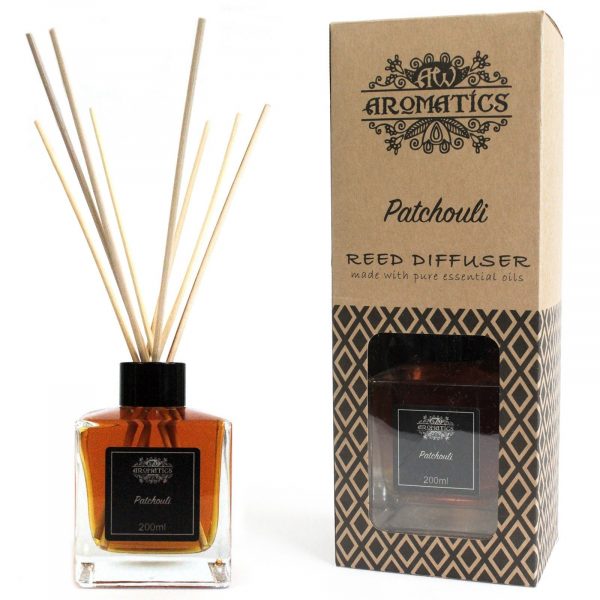 🧴 200ml Patchouli Essential Oil Reed Diffuser – Earthy, Romantic & Soothing 🌿✨
