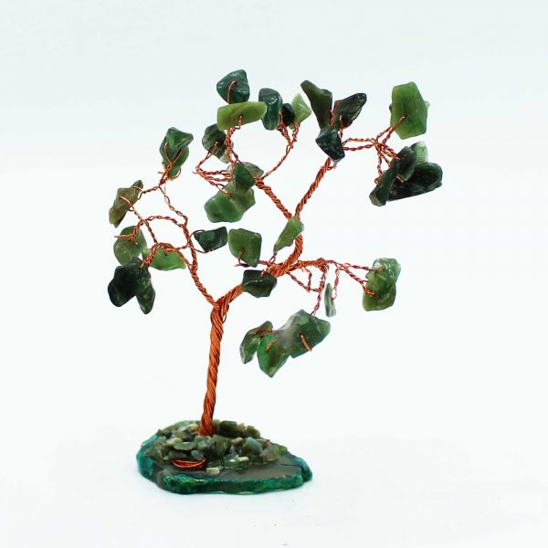 Gemstone Tree - Green Aventurine on Green Agate Base (35 stones) - Image 3