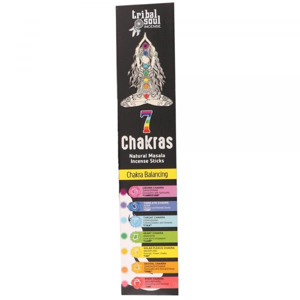 Tribal Soul Incense Sticks - 7 Chakras with Message Card - Image 3