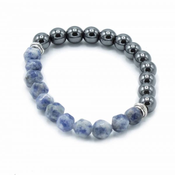 ✨ Faceted Magnetic Sodalite Gemstone Bracelet – Sparkling Healing Crystal Jewelry 💙 - Image 5