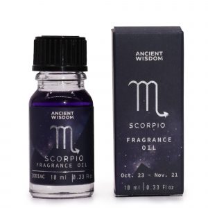 🌌 Zodiac Fragrance Oil – SCORPIO ♏ Obsidian & Dark Coffee Scent | 10ml Mystical Starry Oil ✨