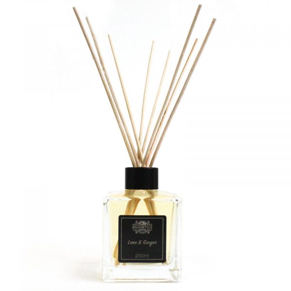 Lime & Ginger Reed Diffuser 200ml 🌿 Aromatherapy Essential Oil Home Fragrance UK Made - Image 2