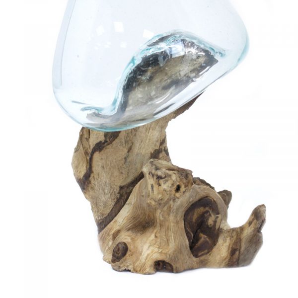 🌿 Handmade Molten Glass on Gamal Wood – Unique Natural Art from Bali 🌿 - Image 5