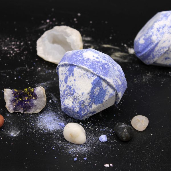 3 Gemstone Bath Bombs 💎🛁 | Raspberry & Pomegranate Scent 🍇✨ | Surprise Crystal Inside - Image 6