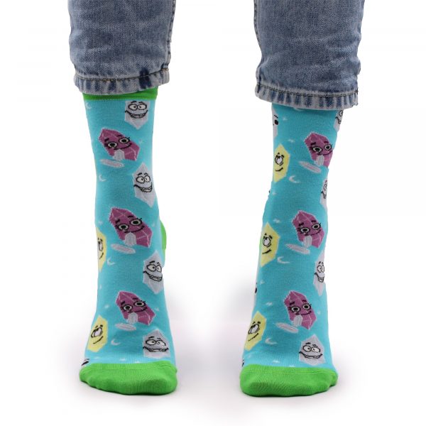 Hop Hare Bamboo Socks S/M - Lucky Gemstones - Image 5