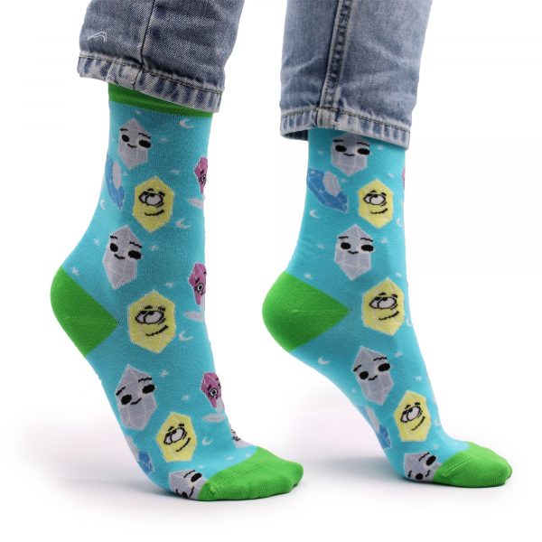 Hop Hare Bamboo Socks S/M - Lucky Gemstones - Image 6