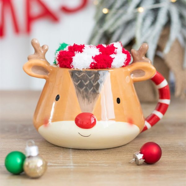 🎄 Cosy Christmas Gift Set – Reindeer Mug & Fluffy Socks 🎁 - Image 5
