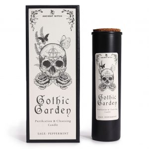 🌙 Ancient Witch Gothic Garden Candle – Cleansing & Purification 🌹💀