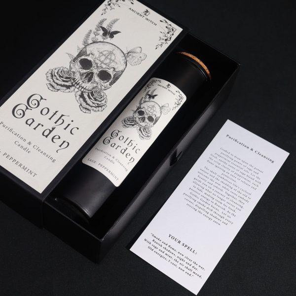 🌙 Ancient Witch Gothic Garden Candle – Cleansing & Purification 🌹💀 - Image 3